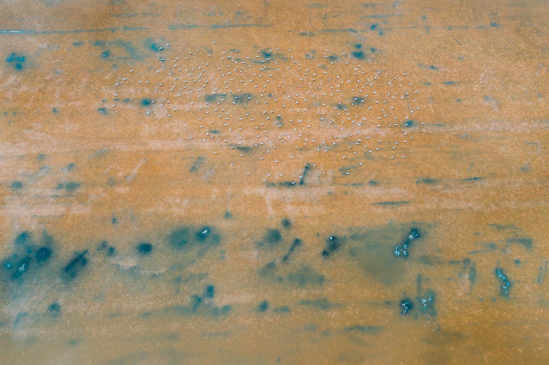 007 saltfields huelva algarve drone areal - Farben & Strukturen der Salzfelder