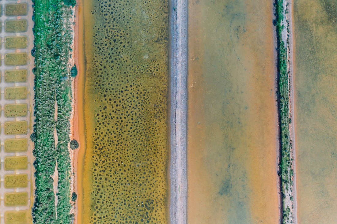 012 saltfields huelva algarve drone areal - Farben & Strukturen der Salzfelder