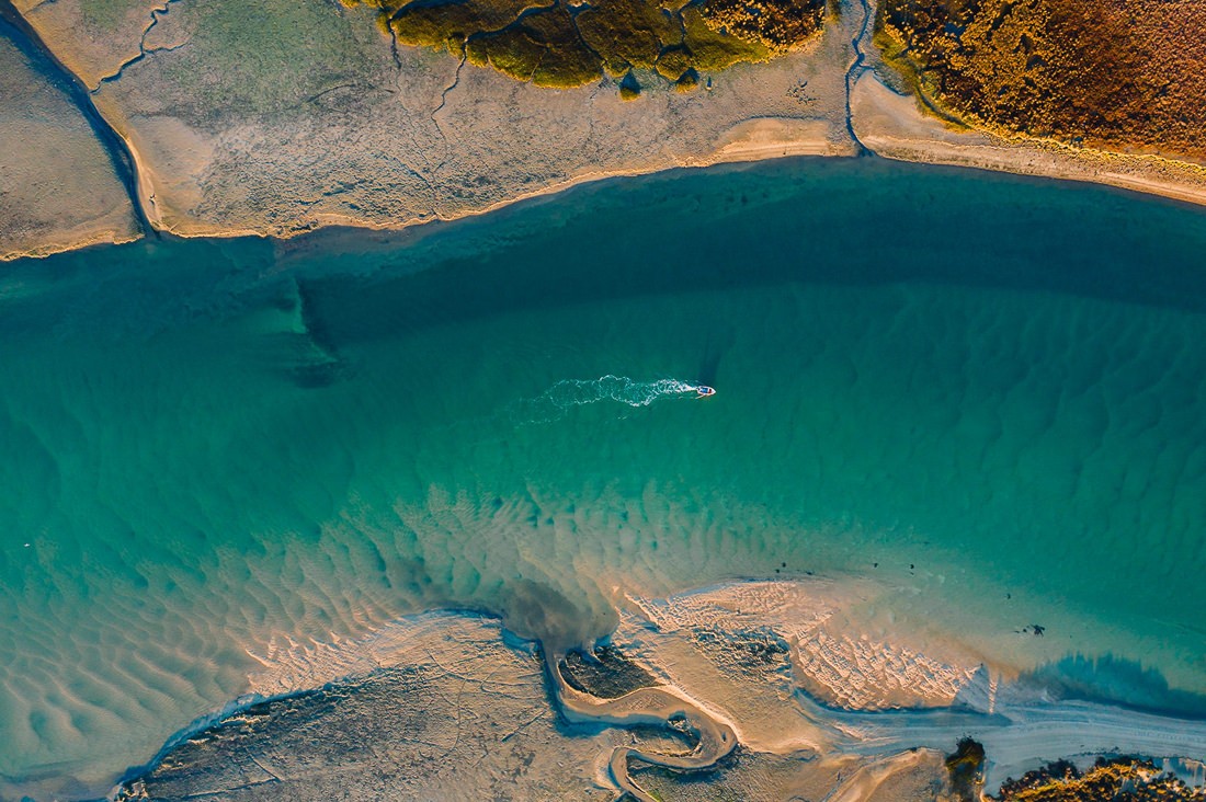 038 drone saltfields algarve beach - Luftaufnahmen entlang der Küste der Algarve