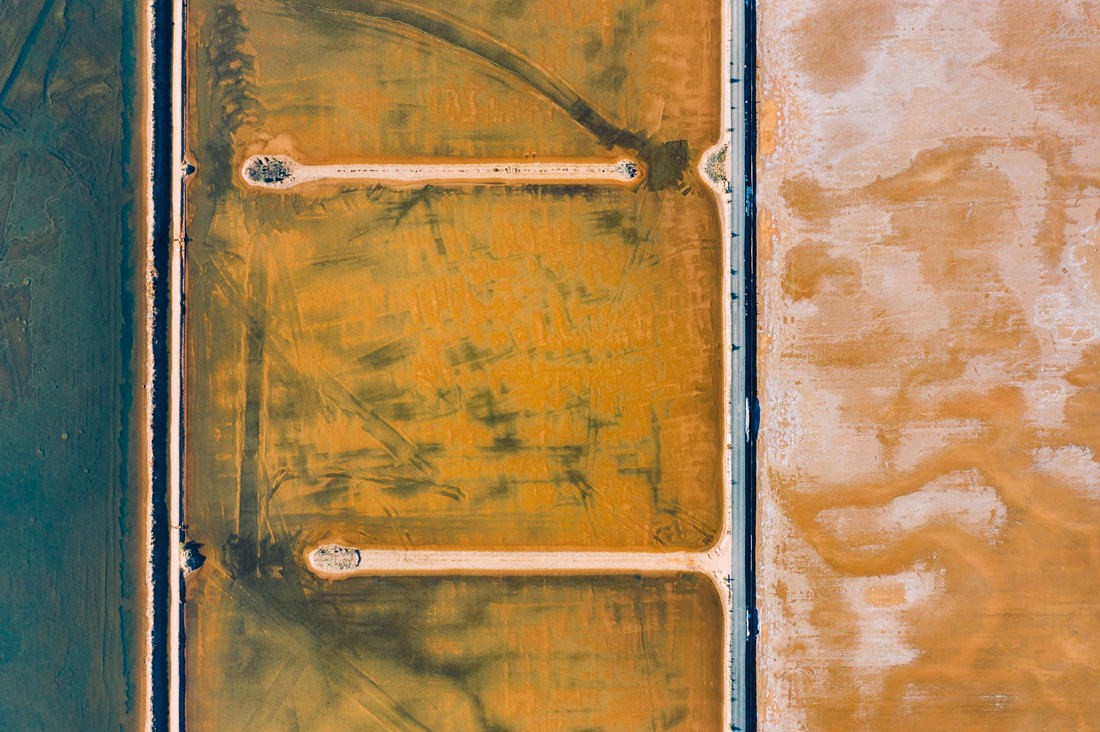 041 saltfields huelva algarve drone areal - Farben & Strukturen der Salzfelder