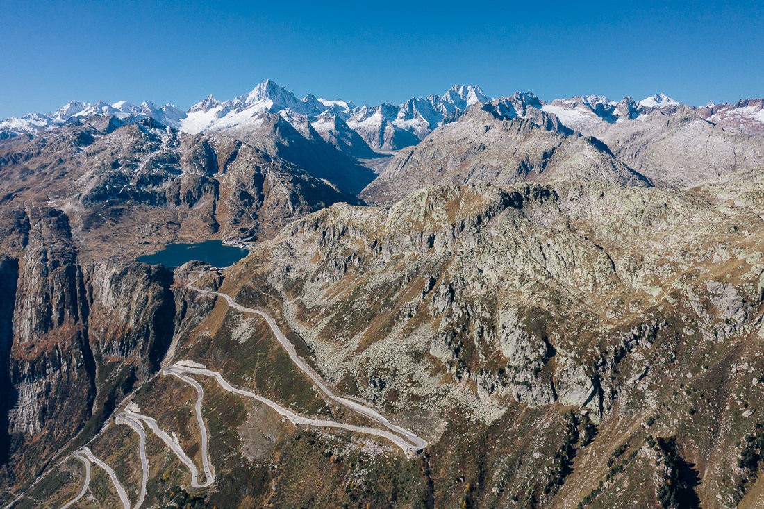 004 hotel gletscher furkapass jamesbond - Luftaufnahmen Furkapass (Schweiz)