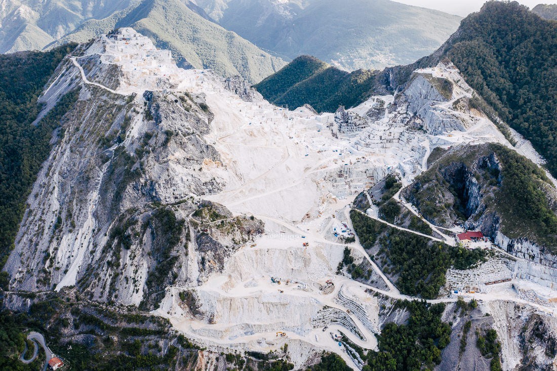 005 carrara italien marble mine - Marmorsteinbruch in Carrara (Italien)