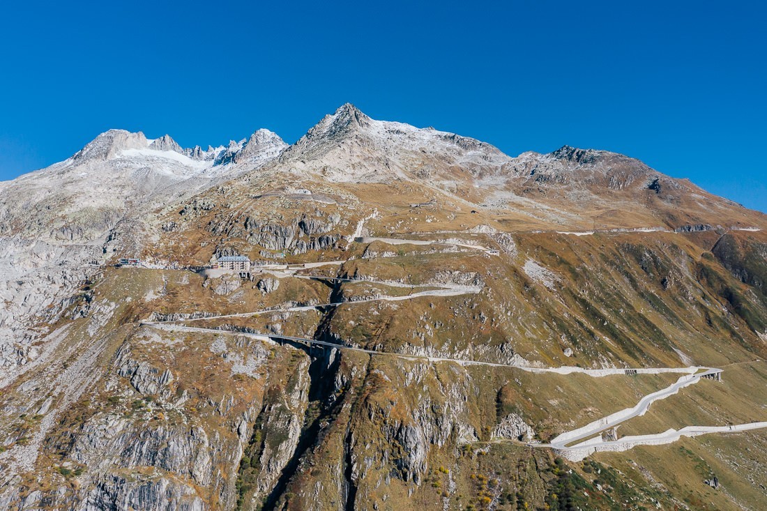 006 furkapass schweiz rhonegletscher luftaufnahme - Luftaufnahmen Furkapass (Schweiz)