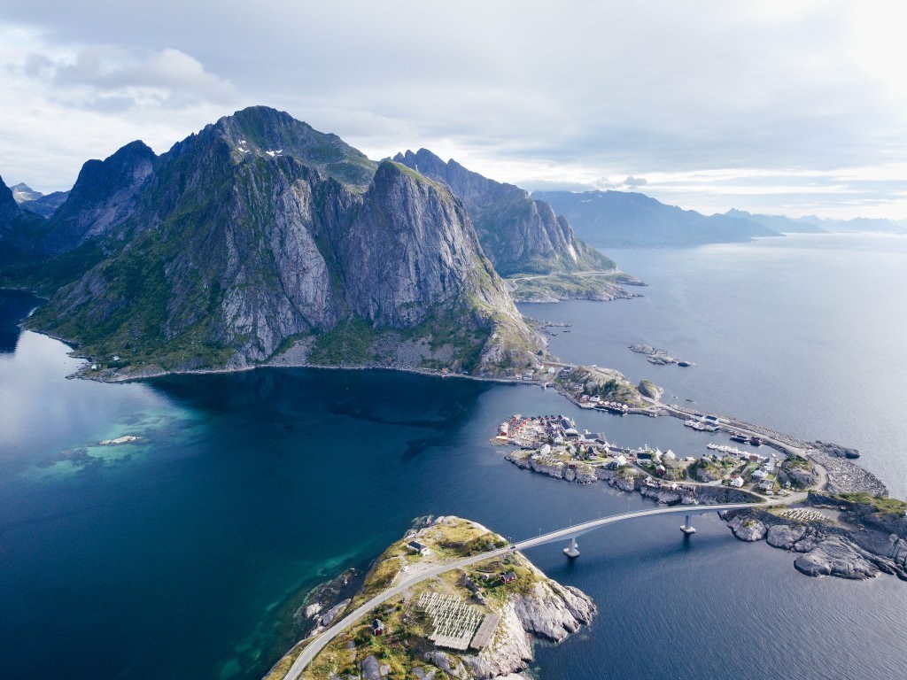luftaufnahme reine Lofoten - Fotos aus meinem Alltag