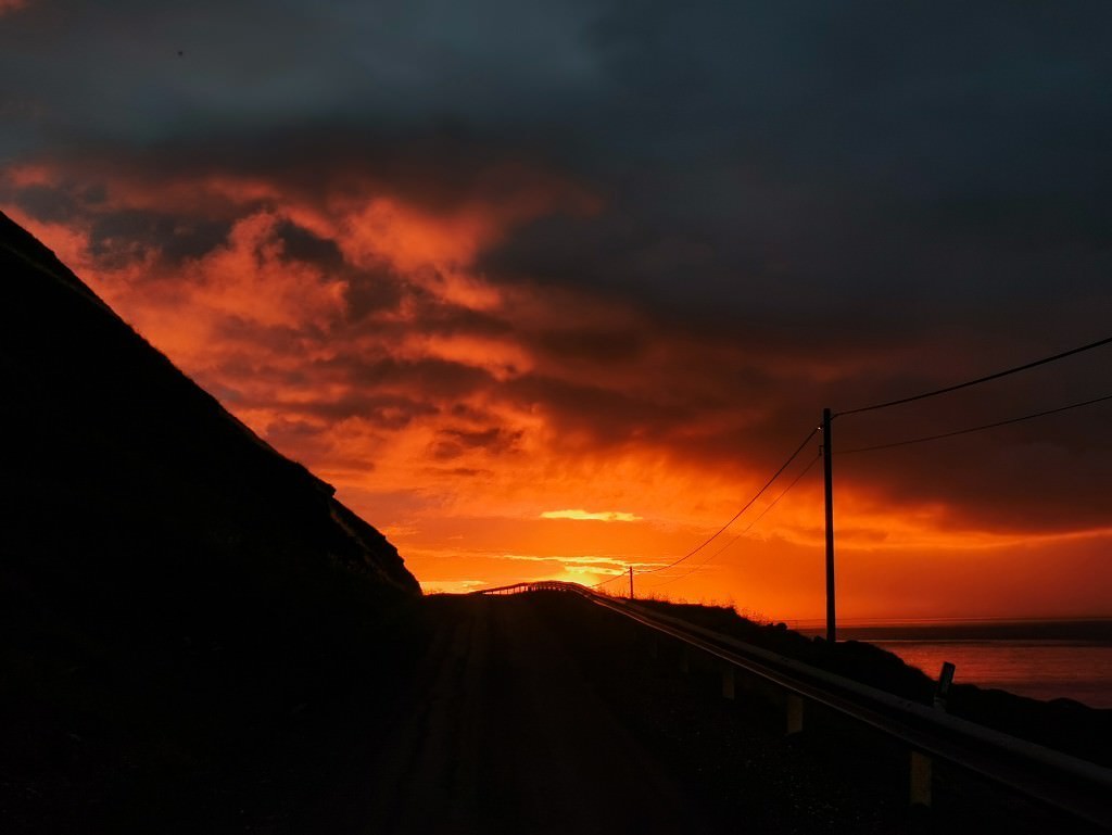 sunset Lofoten drive - Fotos aus meinem Alltag