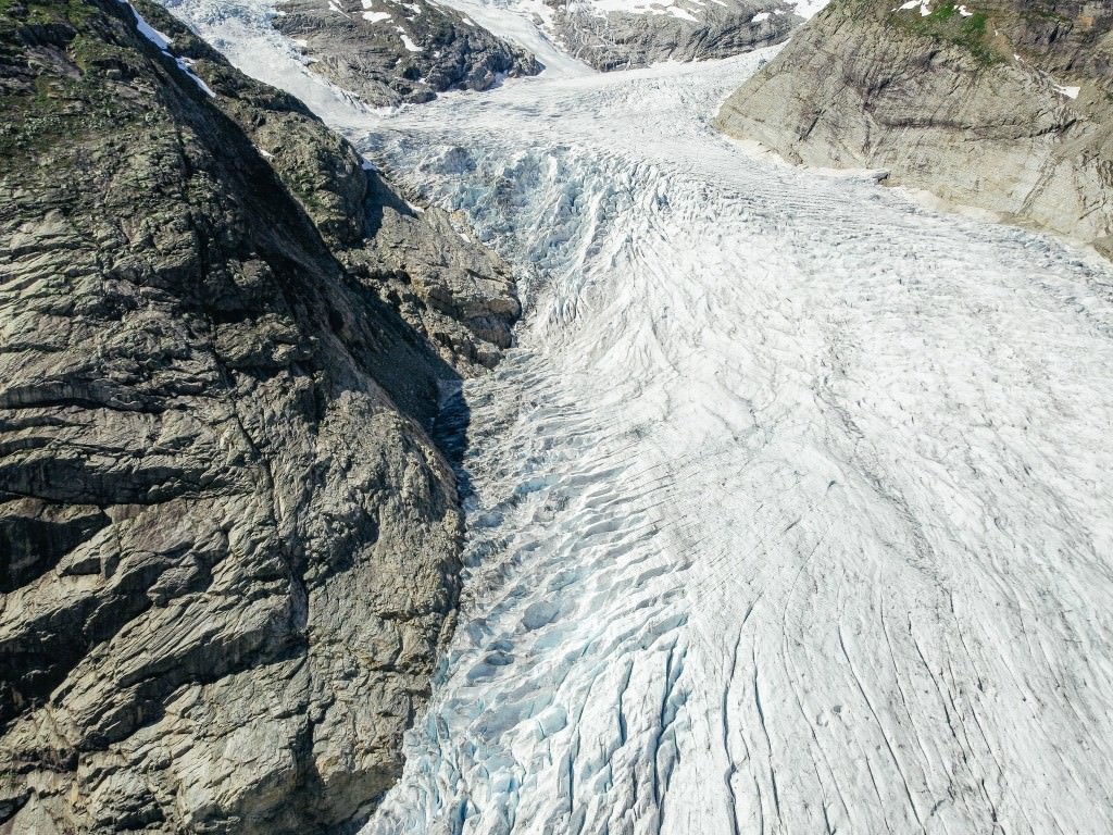 luftaufnahme Jostedalsbreen Gletscher - Fotos aus meinem Alltag