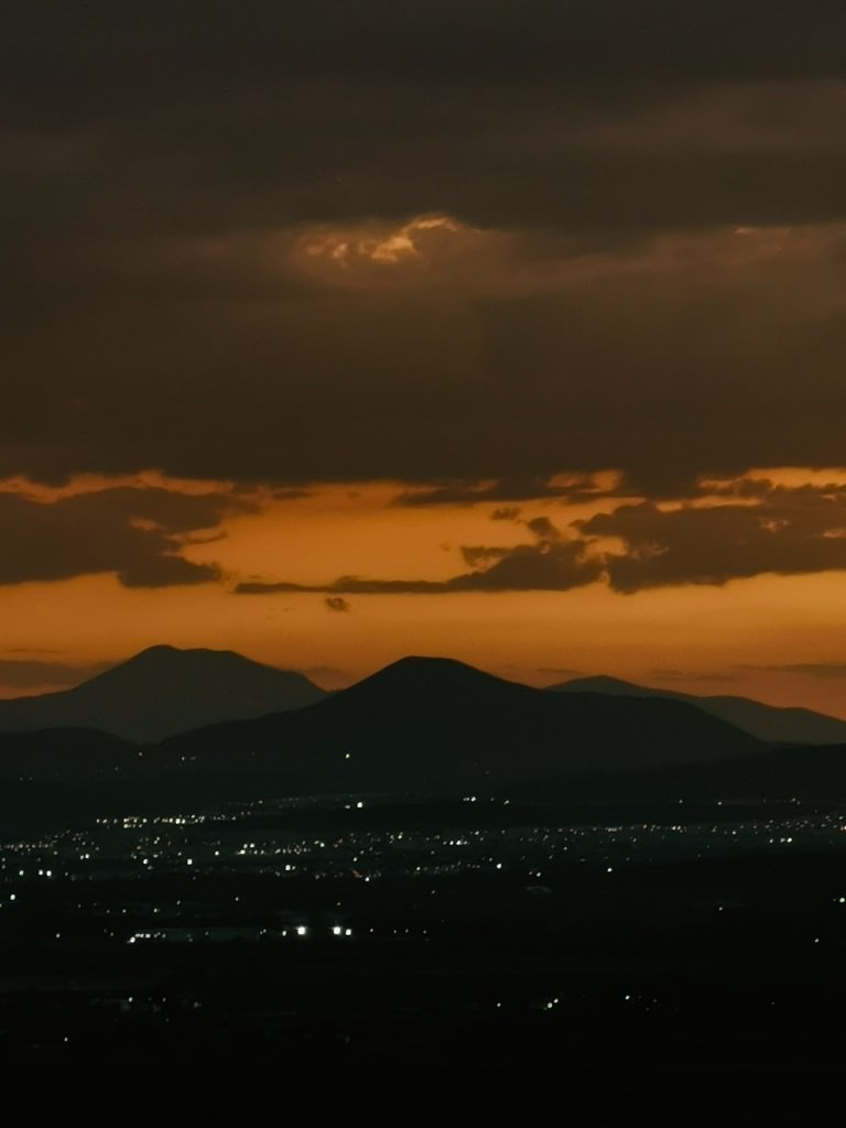 Sonnenuntergang Vulkane Mexiko city - Fotos aus meinem Alltag