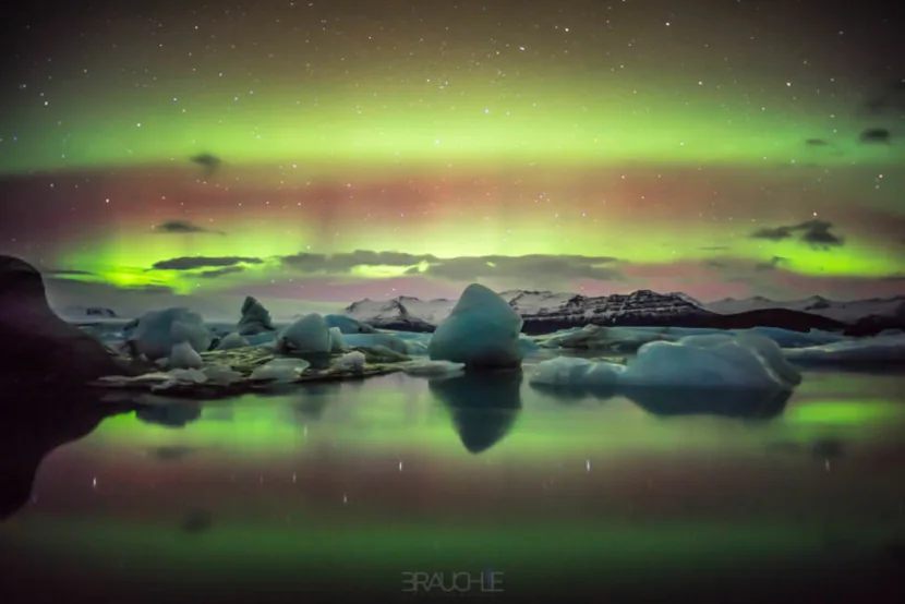 island polarlicht nothern light joekulsarlon 3
