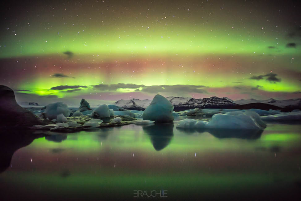 island polarlicht nothern light joekulsarlon 3 - Reiseblog Island