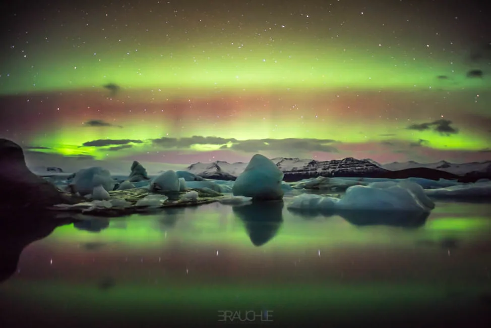 island polarlicht nothern light joekulsarlon 3 - Reiseblog Island
