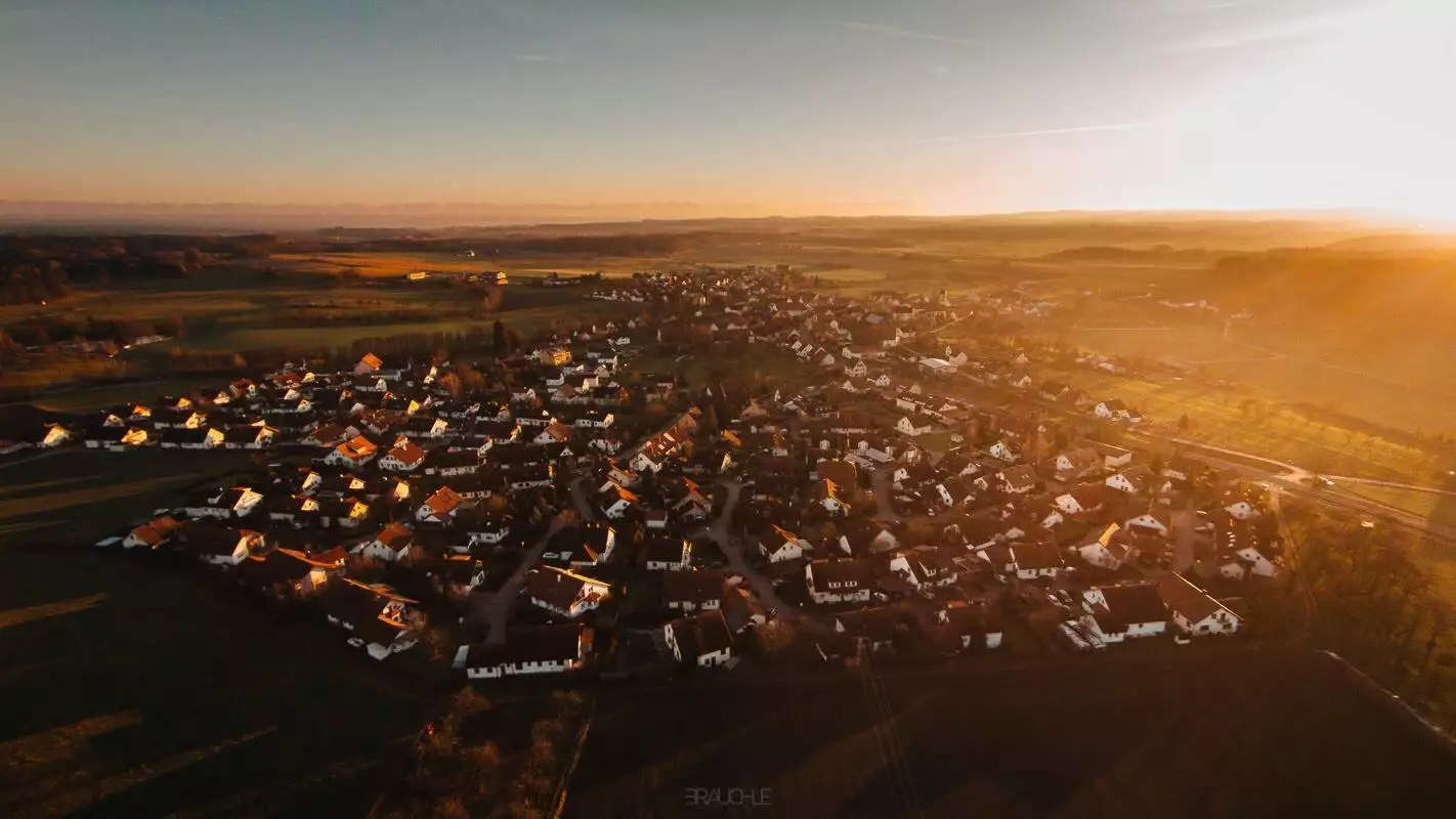 luftaufnahme drohne ebersbach sonnenaufgang 0001